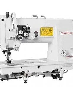 Sunstar Km-757 High Speed, 2-Needles, Needle Feed, Lock Stitch Sewing Machine With Automatic Thread Trimmer