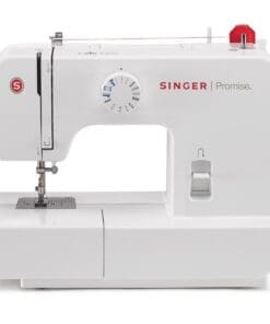Singer SGM-1408 Sewing Machine with 8 Built-In Stitches, 63 Stitch Applications, Four-Step Buttonhole, Reverse, LED Light, Free Arm, Snap-On Presser Feet, Heavy Duty Metal Frame